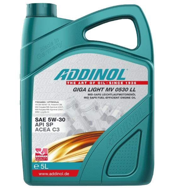 Олива моторна ADDINOL GIGA LIGHT MV 0530 LL SAE 5W-30